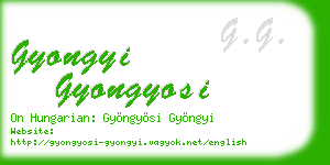 gyongyi gyongyosi business card